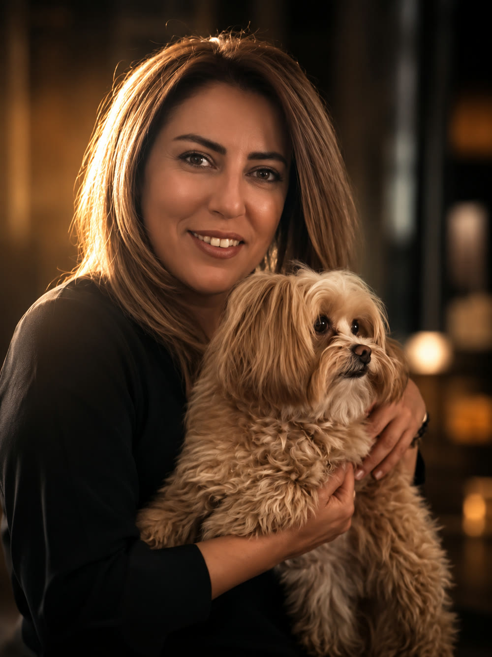 Portrait of Afsaneh Farahmand, master colourist